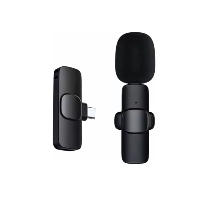 Microfone Lapela Modelo K9 Sem Fio Bluetooth Celular iPhone