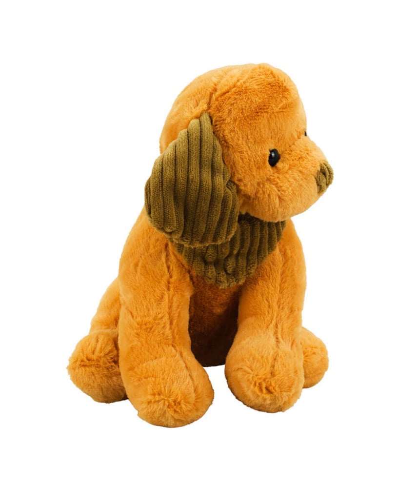 Cachorro De Pelúcia Caramelo Sentado 19 cm