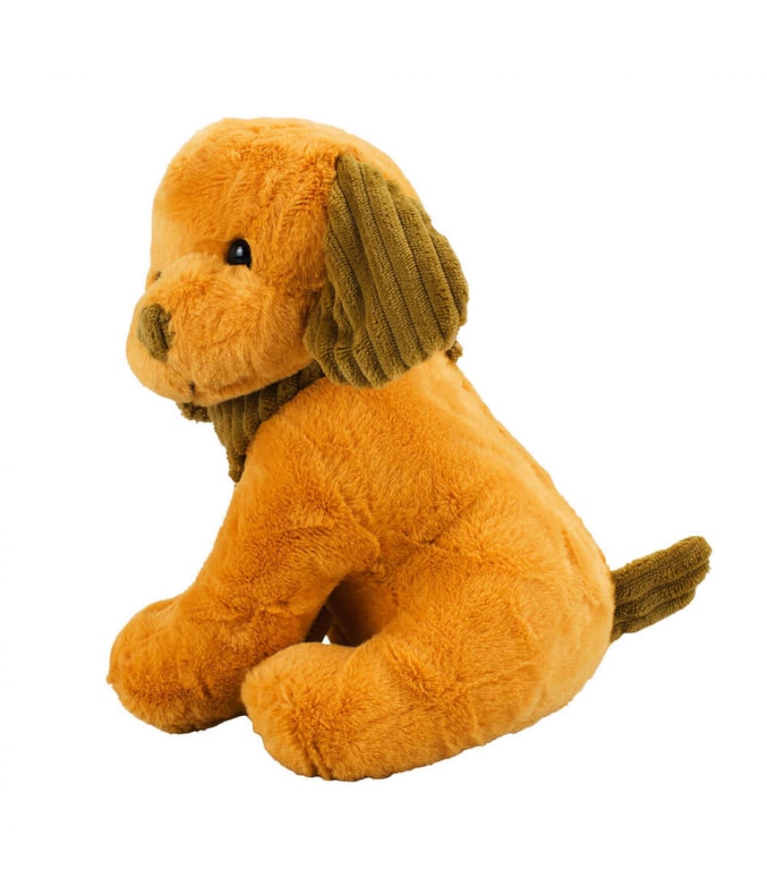 Cachorro De Pelúcia Caramelo Sentado 19 cm