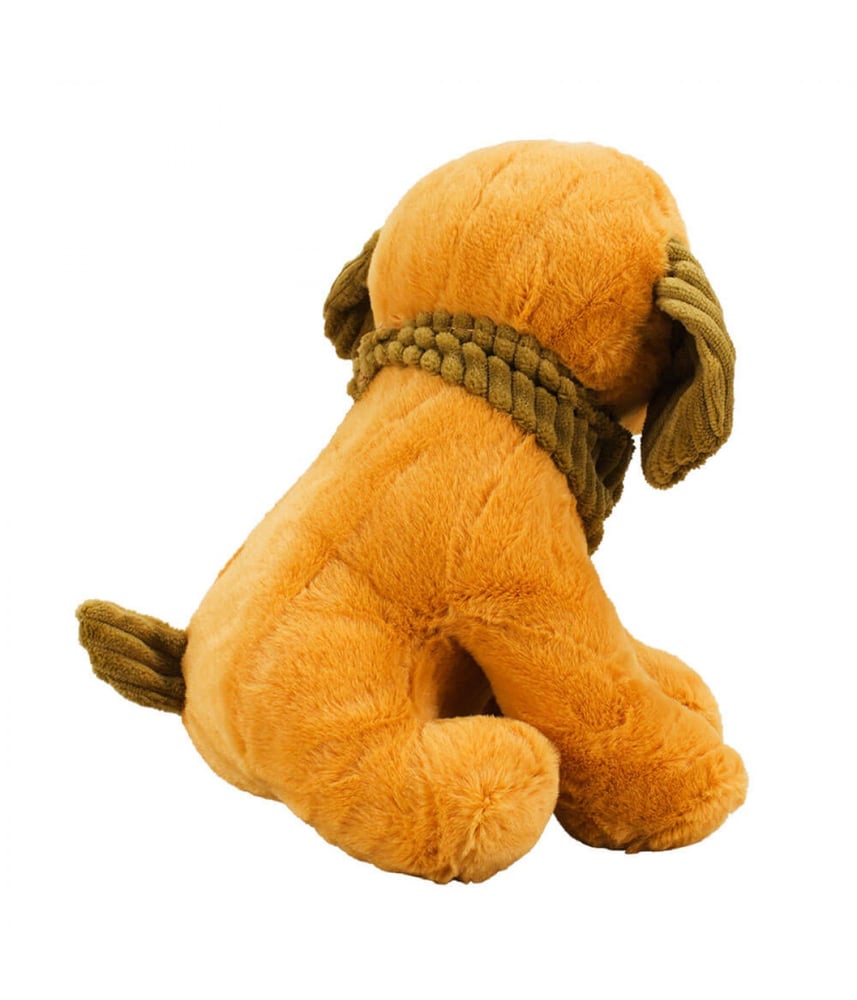Cachorro De Pelúcia Caramelo Sentado 19 cm