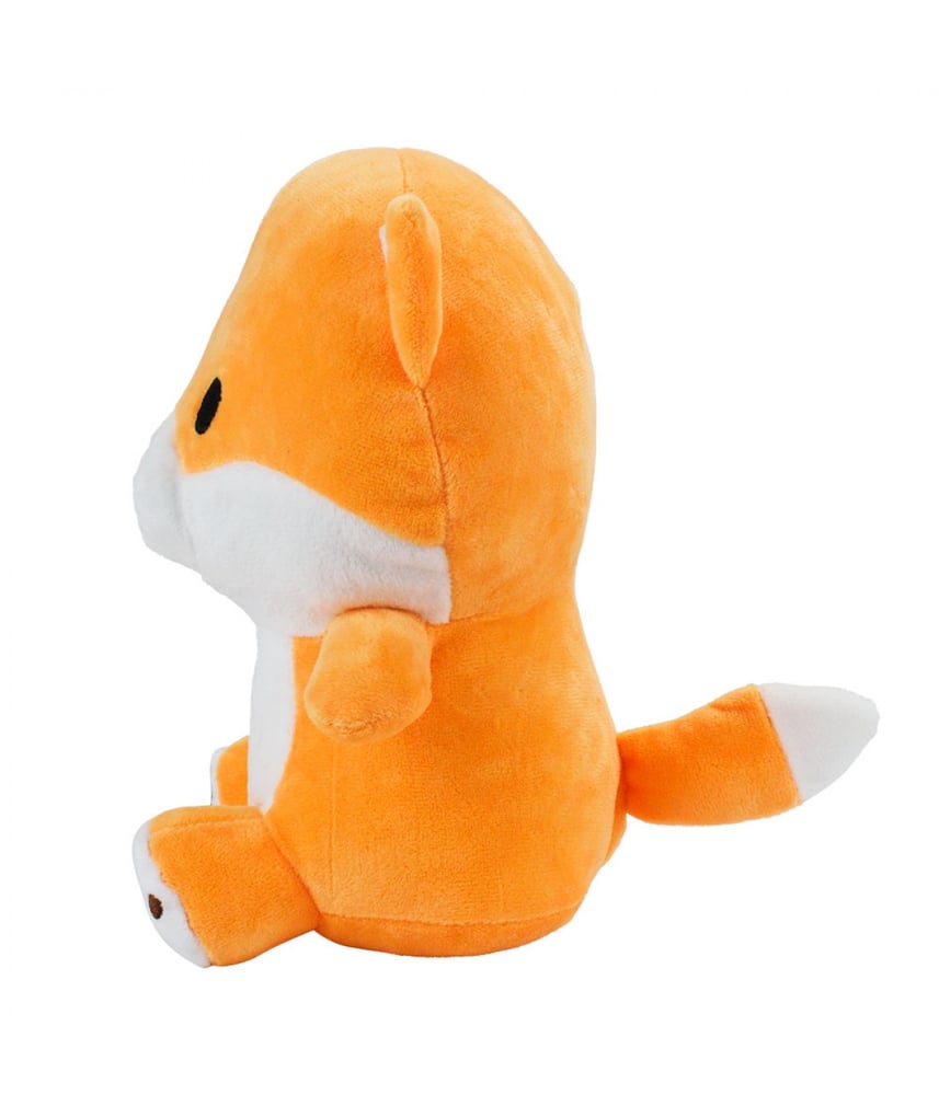 Cachorro De Pelúcia Laranja Fofo Sentado 22 cm