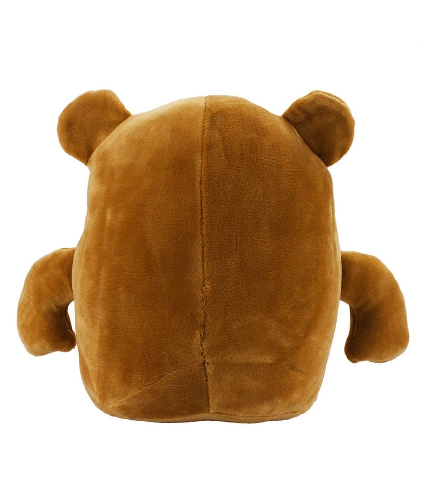Cachorro De Pelúcia Marrom com Cachecol 20 cm