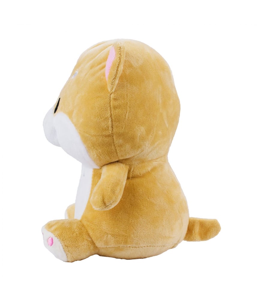 Cachorro De Pelúcia Caramelo Cãozinho Fofo Sentado 22 cm