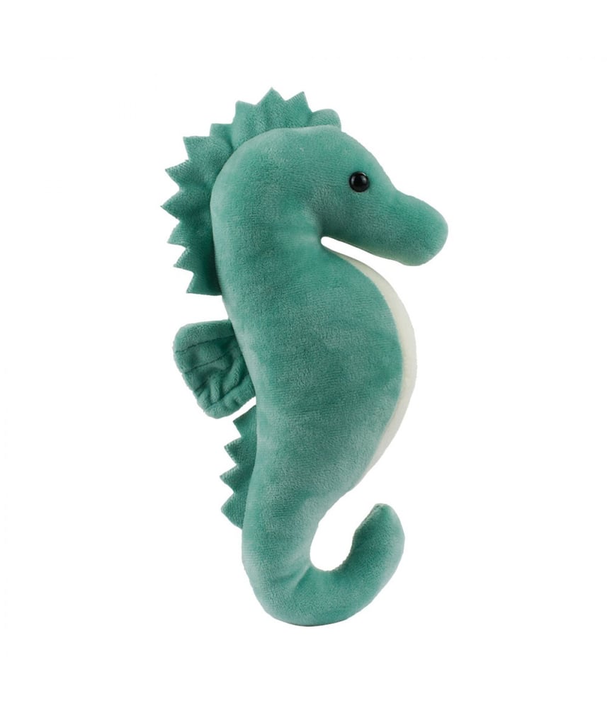 Cavalo Marinho De Pelúcia Verde 25 cm 