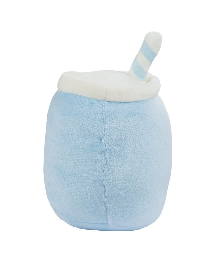 Copo De Pelúcia Chá De Bolhas Azul Com Rosto 20cm