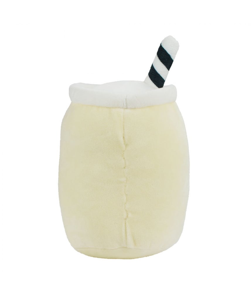 Copo de Pelúcia Chá De Bolhas Creme Com Rosto 20cm