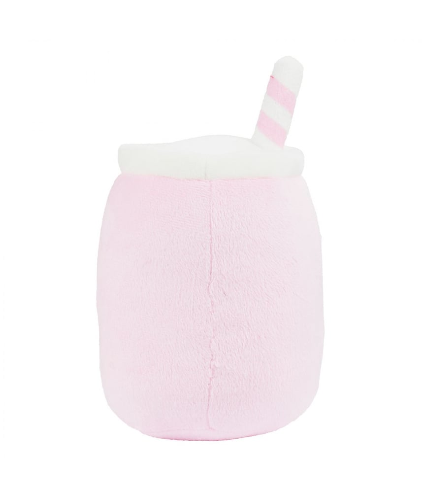Copo de Pelúcia Chá De Bolhas Rosa Com Rosto 20cm