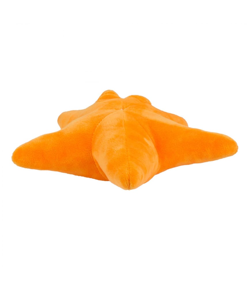 Estrela Do Mar De Pelúcia Laranja Com Olhos 23cm