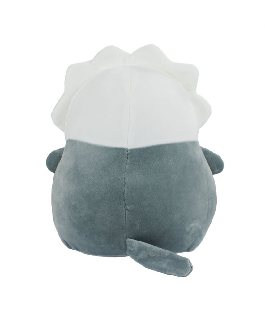 Gato De Pelúcia Cinza Vestido Faxina 27cm
