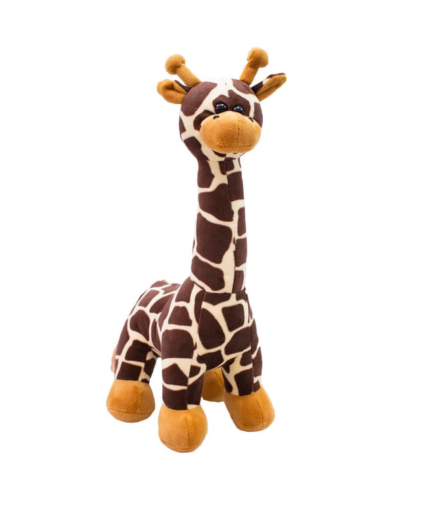 Girafa De Pelúcia Caramelo Em Pé 23 cm 