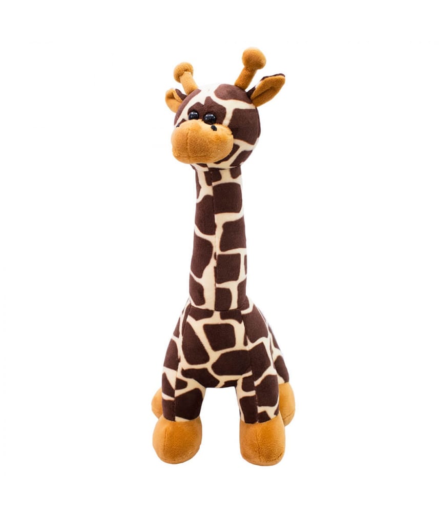 Girafa De Pelúcia Caramelo Em Pé 23 cm 