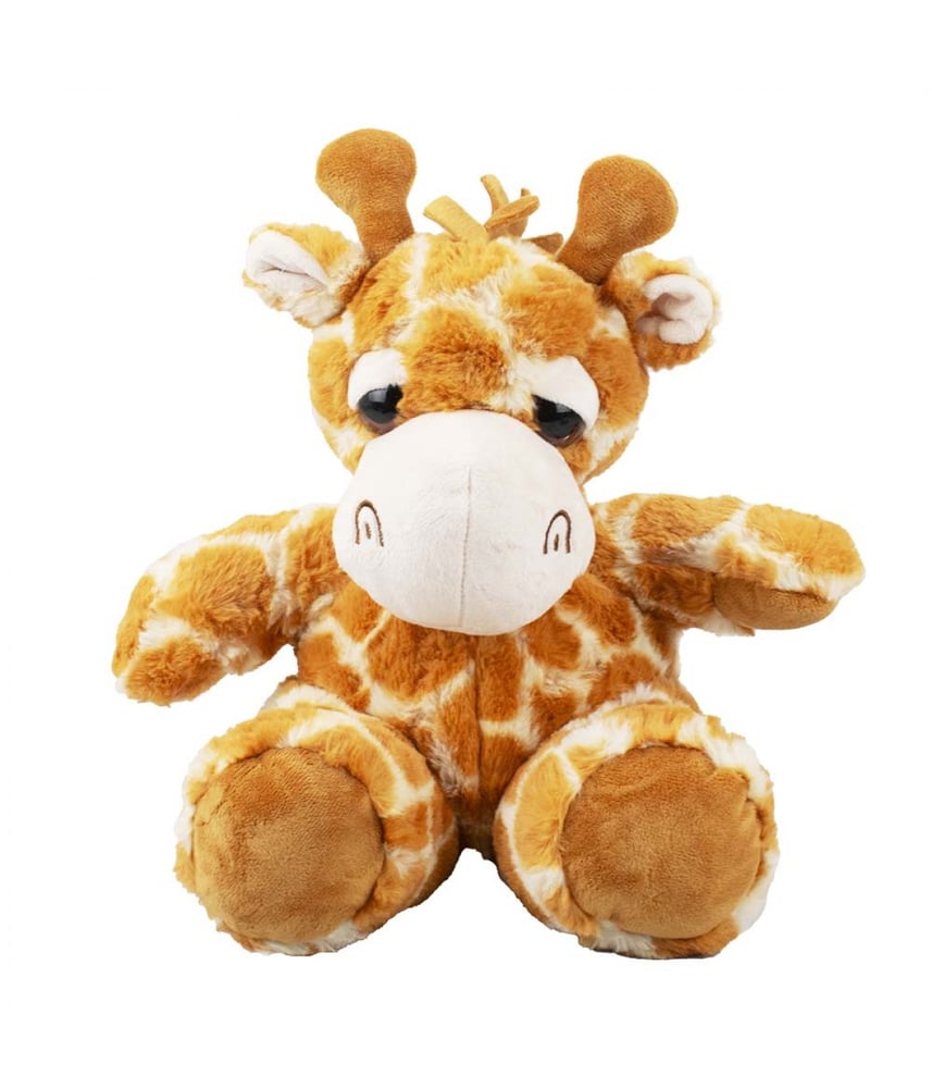 Girafa De Pelúcia Giafinha Laranja Sentado 39 cm 
