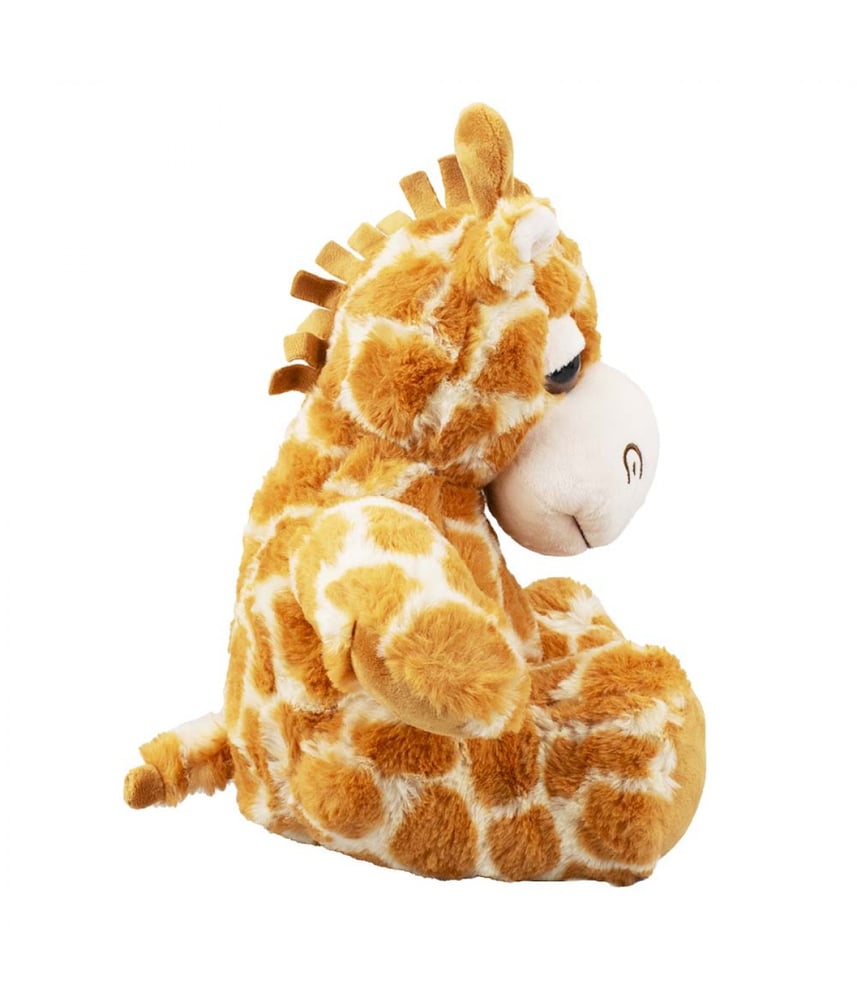 Girafa De Pelúcia Giafinha Laranja Sentado 39 cm 