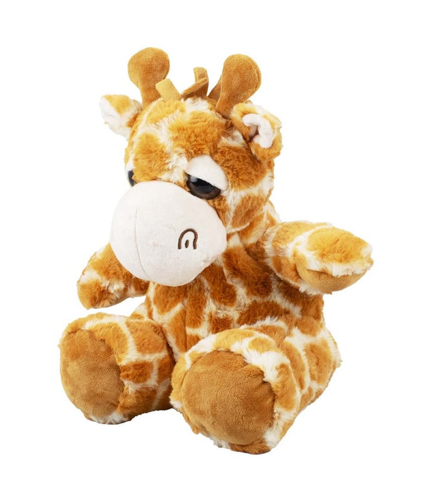 Girafa De Pelúcia Giafinha Laranja Sentado 39 cm 