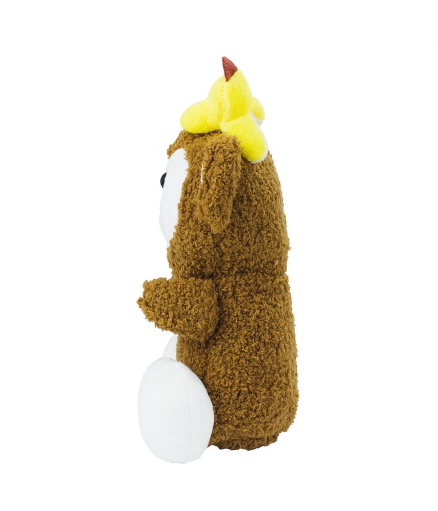 Macaco De Pelúcia Sentado Fofo Banana 22 cm