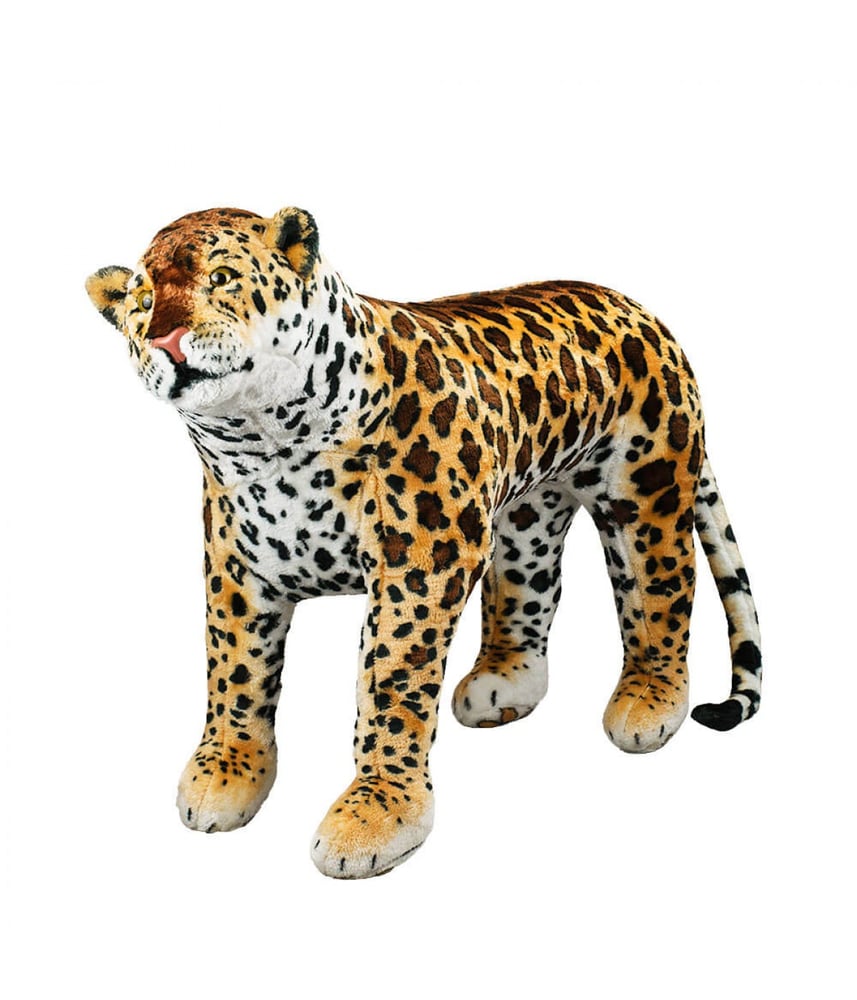 Onça Pintada de Pelúcia Realista Safari 110 cm 