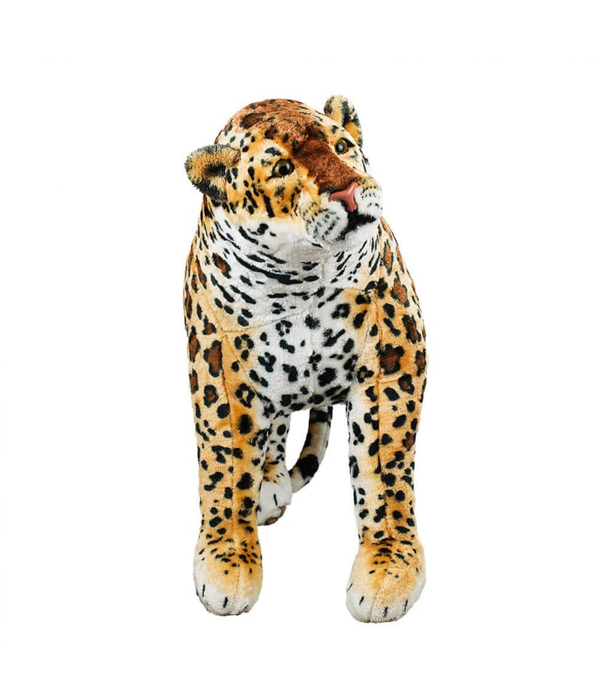 Onça Pintada de Pelúcia Realista Safari 110 cm 