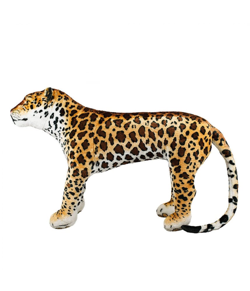Onça Pintada de Pelúcia Realista Safari 110 cm 