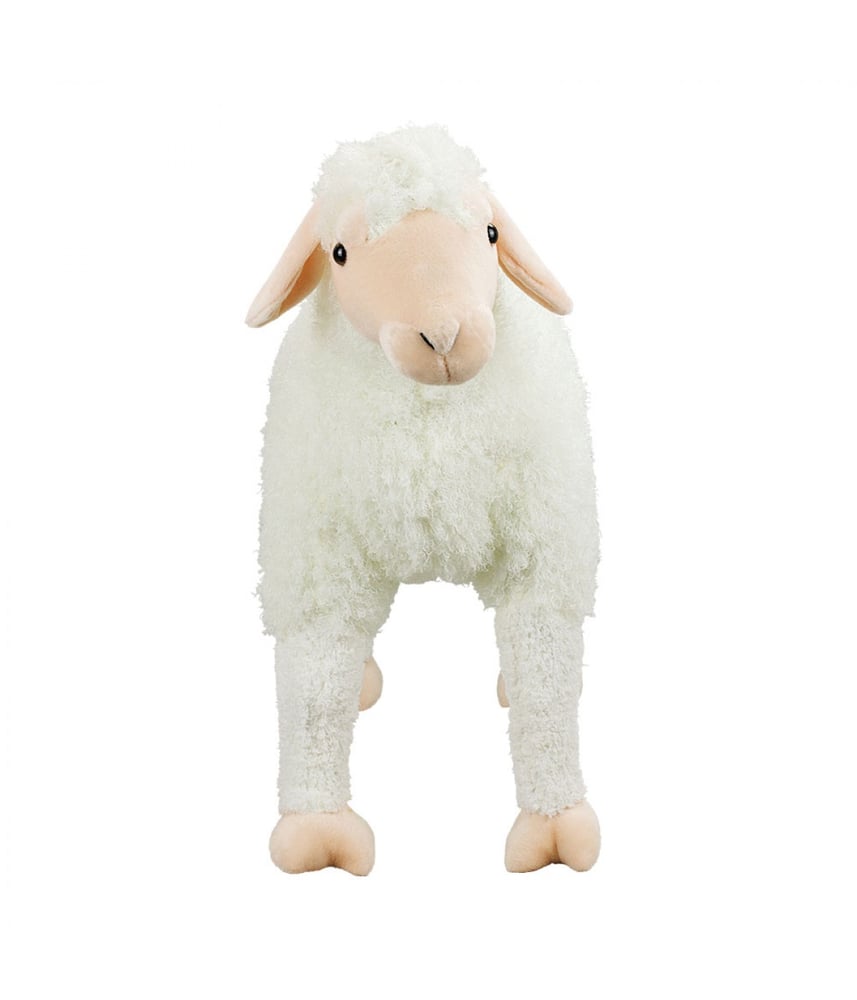 Ovelha Branca Realista De Pelúcia 70 cm
