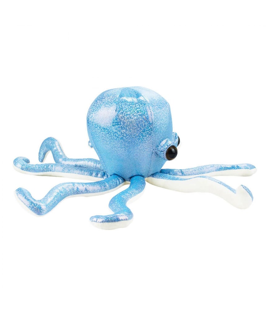 Polvo De Pelúcia Azul Tentáculos Médios 37 cm