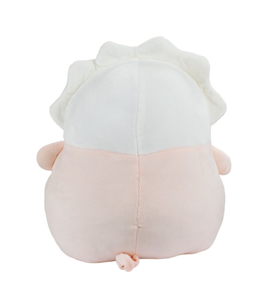 Porco De Pelúcia Rosa Vestido Faxina 27cm