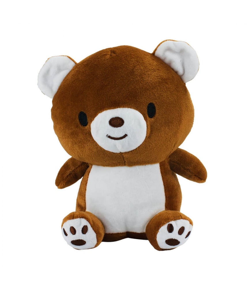 Urso De Pelúcia Marrom Ursinho Fofo Sentado 22 cm