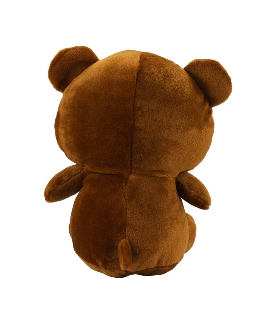 Urso De Pelúcia Marrom Ursinho Fofo Sentado 22 cm