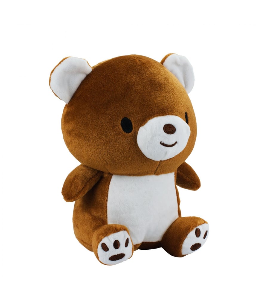 Urso De Pelúcia Marrom Ursinho Fofo Sentado 22 cm