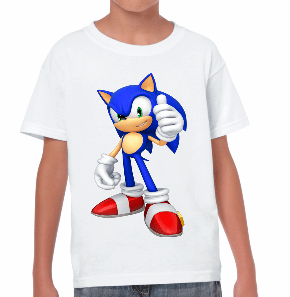 Camisa Estampada Infantil Personalizada Turma Super Sonic