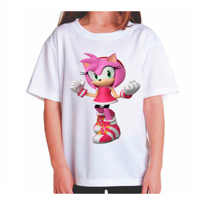 Camisa Estampada Infantil Personalizada Turma Super Sonic