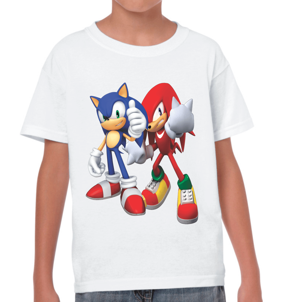 Camisa Estampada Infantil Personalizada Super Sonic O Filme