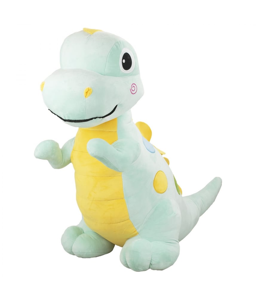 Dinossauro De Pelúcia Tiranossauro Rex Azul 83 cm