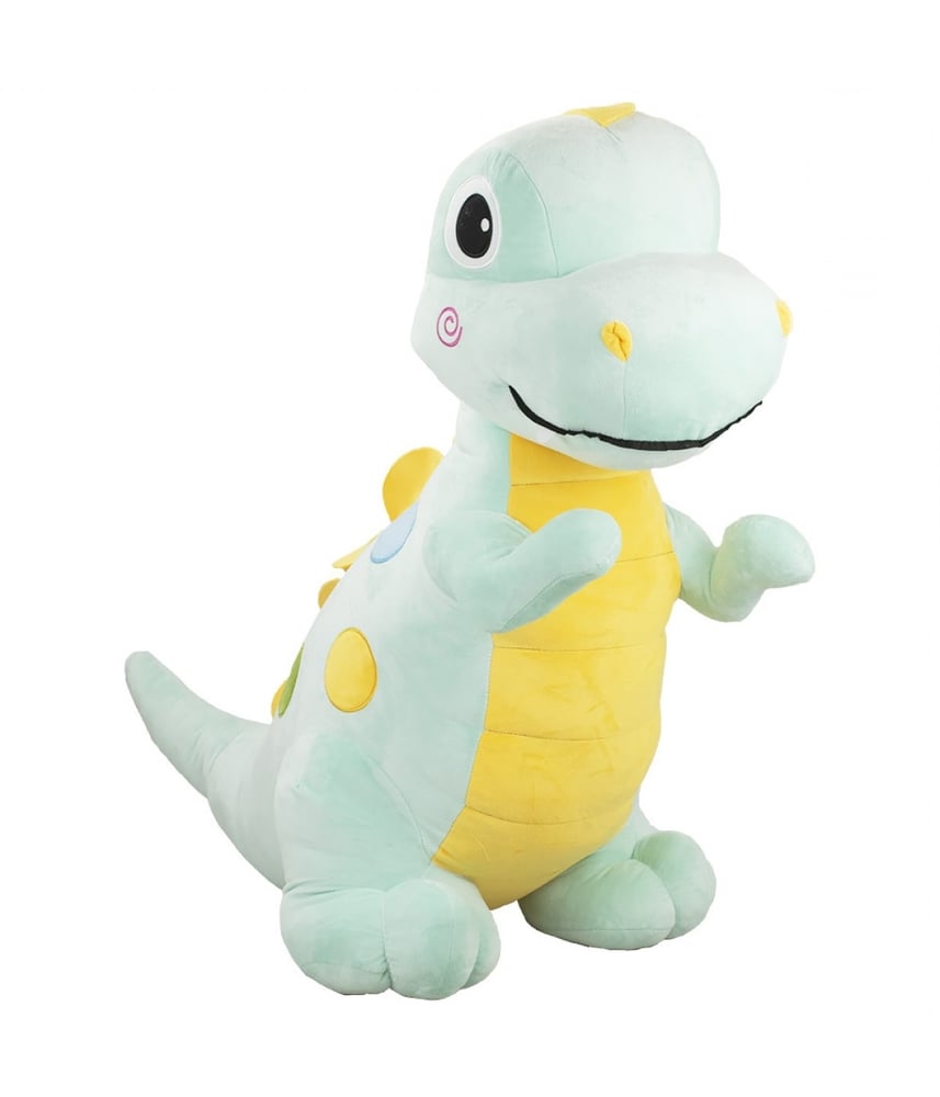Dinossauro De Pelúcia Tiranossauro Rex Azul 83 cm