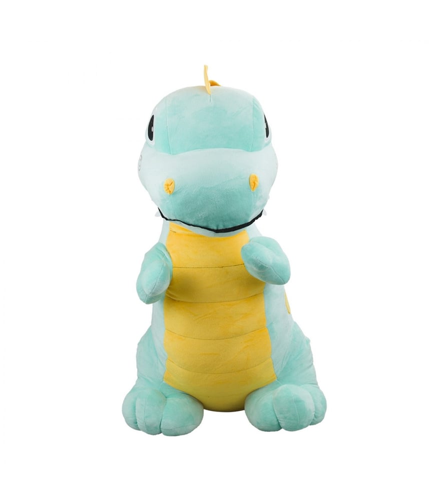 Dinossauro De Pelúcia Tiranossauro Rex Azul 83 cm