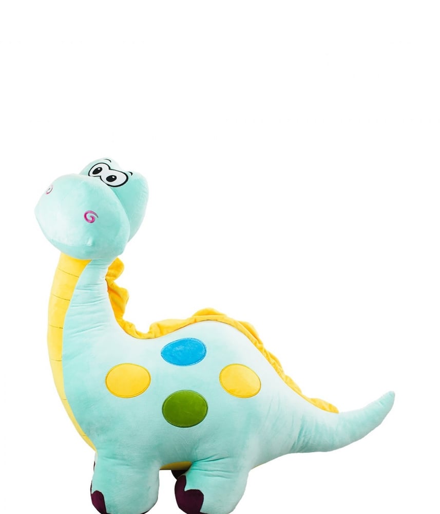 Dinossauro de Pelúcia Azul Pescoçudo 85 Cm
