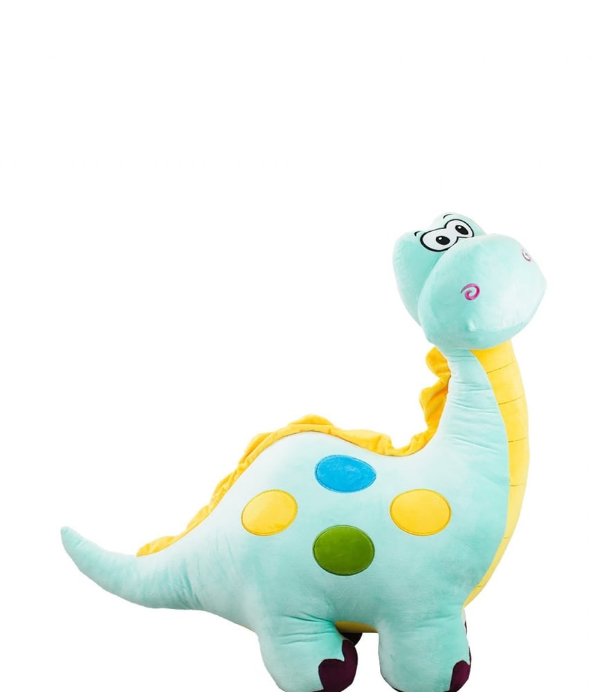 Dinossauro de Pelúcia Azul Pescoçudo 85 Cm
