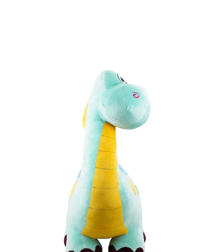 Dinossauro de Pelúcia Azul Pescoçudo 85 Cm