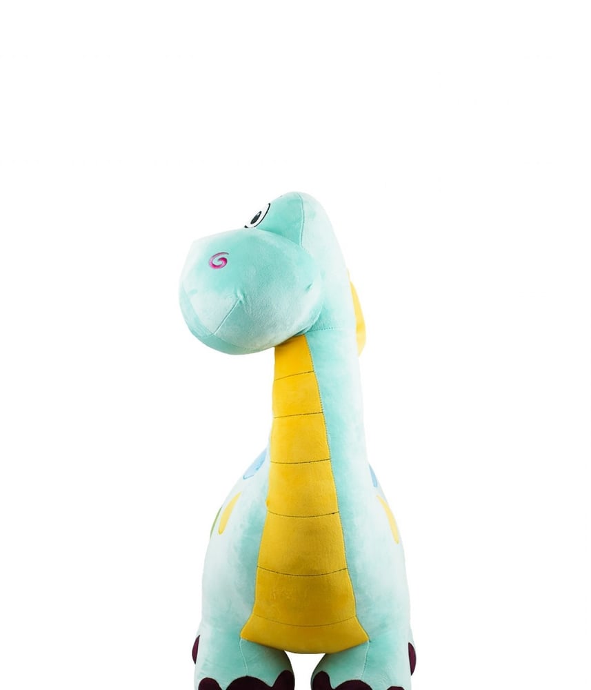 Dinossauro de Pelúcia Azul Pescoçudo 85 Cm