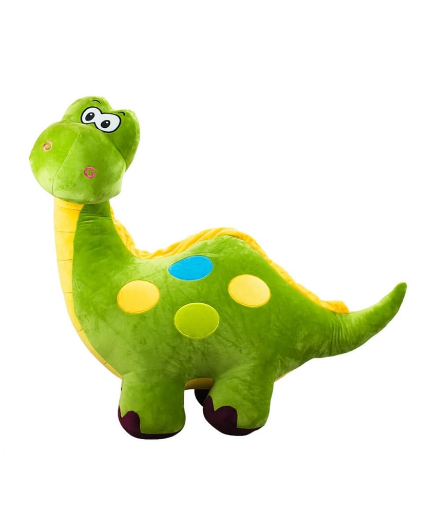 Dinossauro de Pelúcia Verde Pescoçudo 85 Cm
