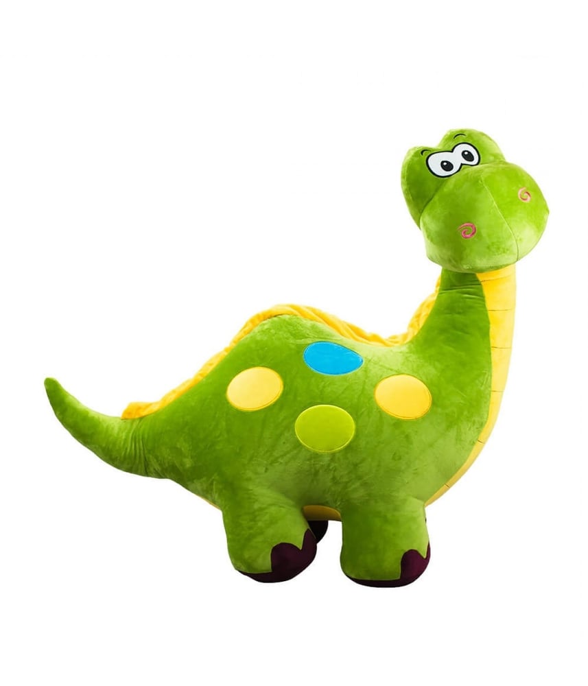 Dinossauro de Pelúcia Verde Pescoçudo 85 Cm