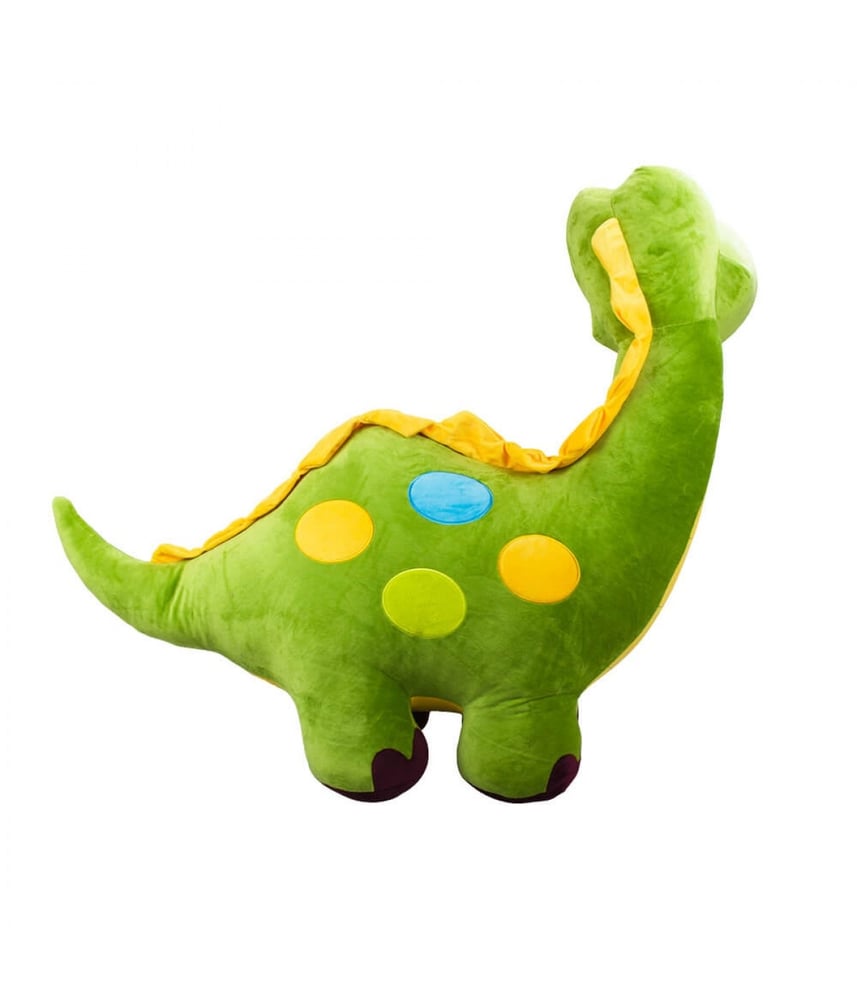 Dinossauro de Pelúcia Verde Pescoçudo 85 Cm