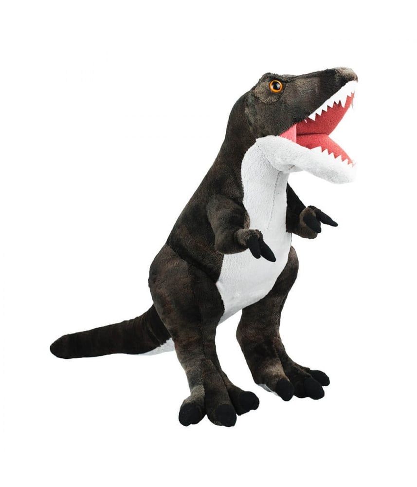 Dinossauro Realista De Pelúcia Marrom Tiranossauro Rex 32cm 