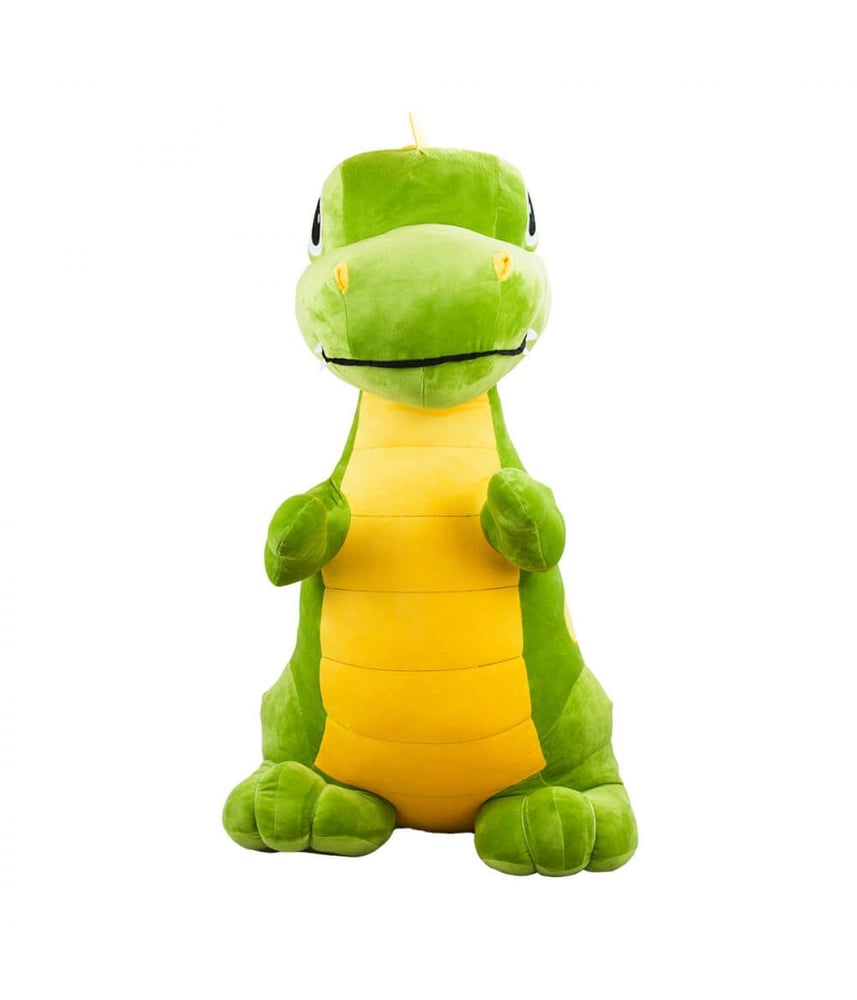 Dinossauro Tiranossauro Rex De Pelúcia Verde 83 cm