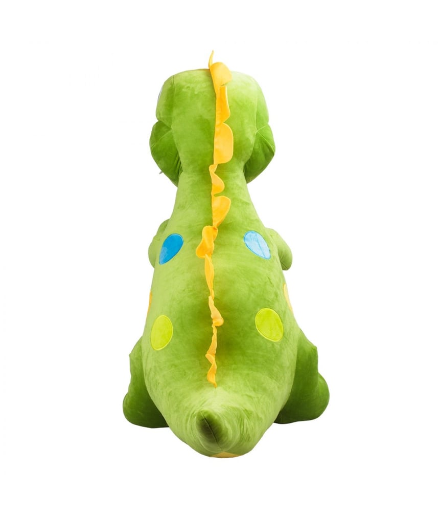 Dinossauro Tiranossauro Rex De Pelúcia Verde 83 cm