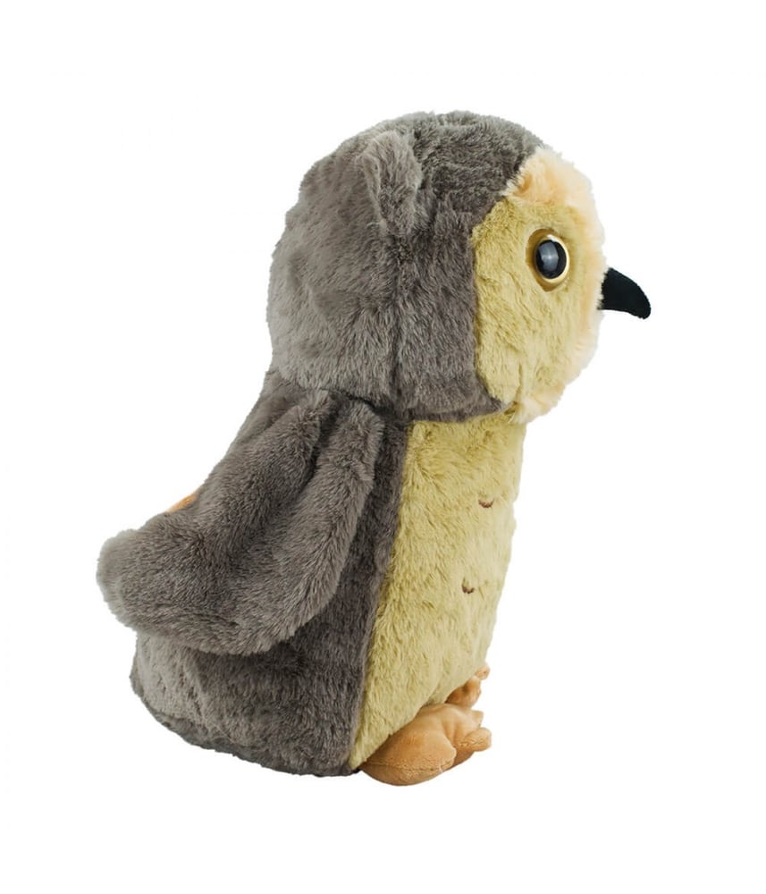 Coruja De Pelúcia Marrom Safari Em Pé 23 cm