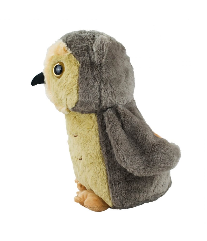 Coruja De Pelúcia Marrom Safari Em Pé 23 cm