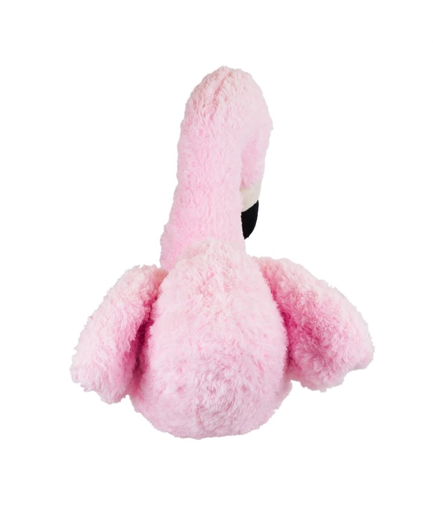 Flamingo De Pelúcia Rosa Safari Em Pé 54 Cm