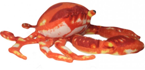 Caranguejo Real Pelúcia Vermelho 31 Cm Unissex