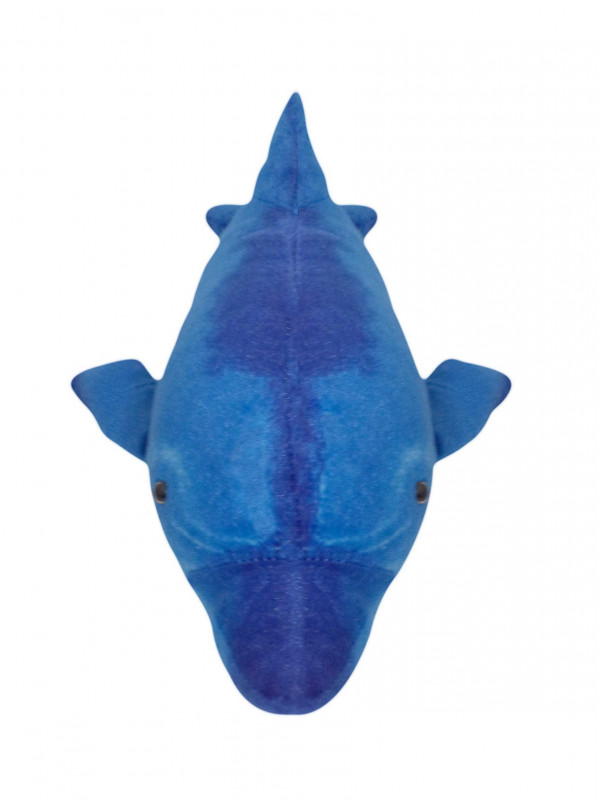 Golfinho Realista De Pelúcia Azul Oceano 53 Cm 