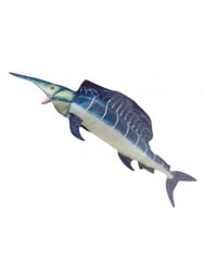 Peixe Espada De Pelúcia Realista Azul Mar 90 Cm